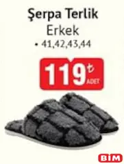ŞERPA TERLİK ERKEK fiyat ve kampanya bilgisi